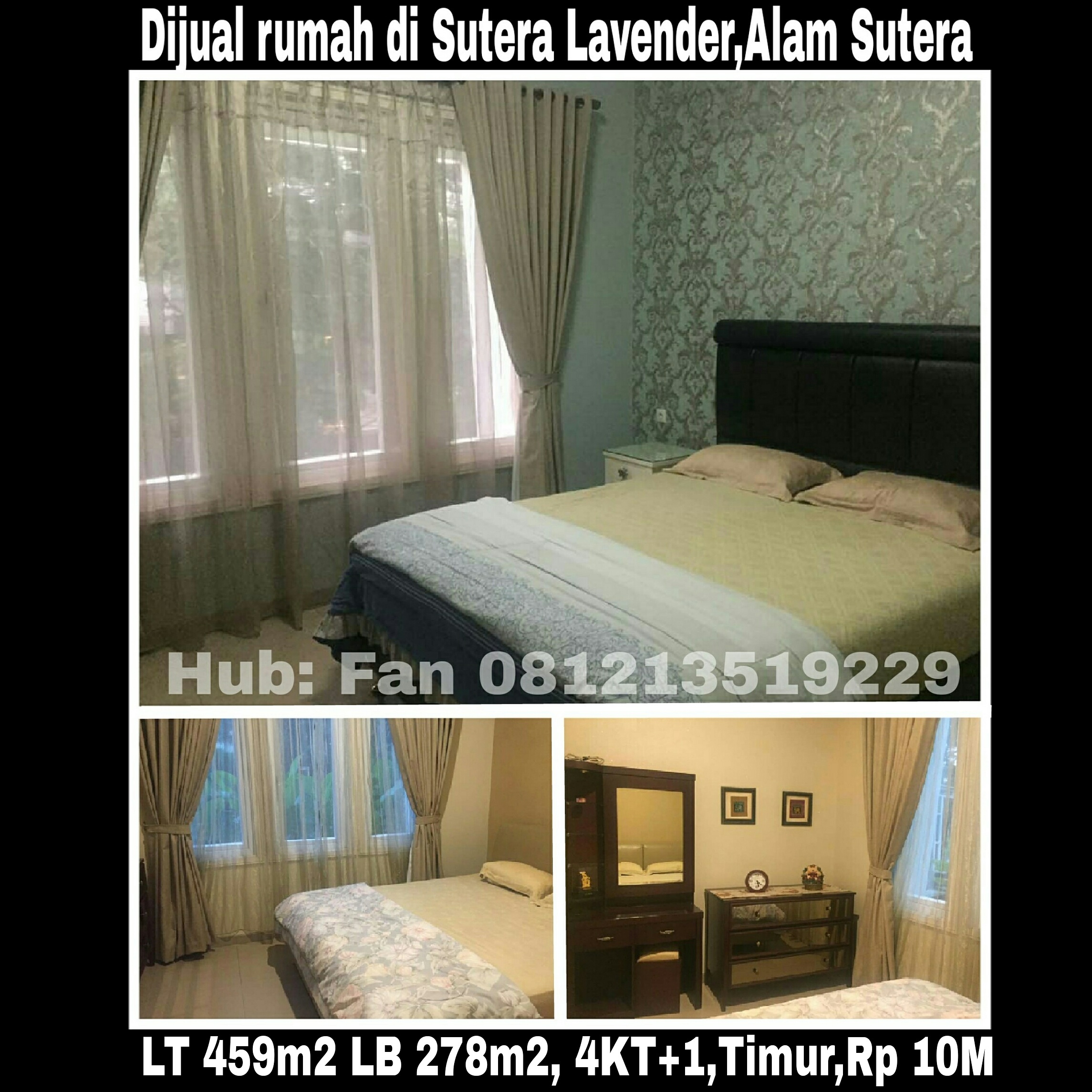 Rumah Dijual di Sutera Lavender Alam Sutera