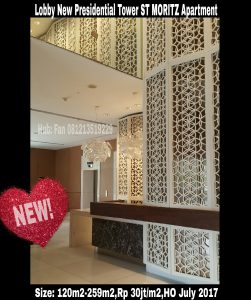 Dijual Apt ST MORITZ Tower New Presidential