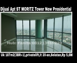 Dijual Apt ST MORITZ Tower New Presidential