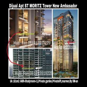 Dijual Apartment ST MORITZ Tower New Ambasador Jakarta Barat