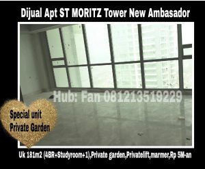 Dijual Apartment ST MORITZ Tower New Ambasador Jakarta Barat