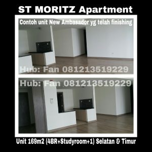 Dijual Apartment ST MORITZ Tower New Ambasador Jakarta Barat