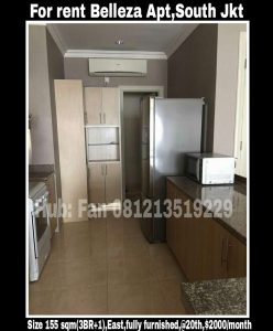 Disewakan Apartment Belleza Jakarta Selatan