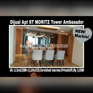 Dijual Apartment ST MORITZ Tower Ambasador Jakarta Barat