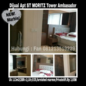 Dijual Apartment ST MORITZ Tower Ambasador Jakarta Barat