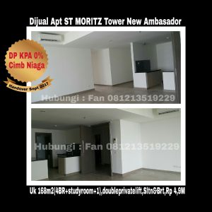 Dijual Apartment ST MORITZ Tower New Ambasador Jakarta Barat