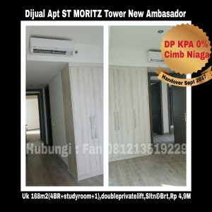 Dijual Apartment ST MORITZ Tower New Ambasador Jakarta Barat