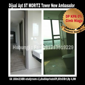 Dijual Apartment ST MORITZ Tower New Ambasador Jakarta Barat