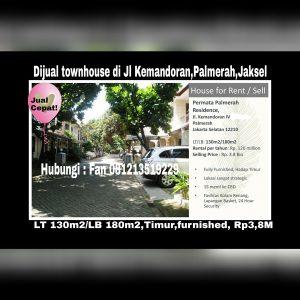 Dijual Rumah bagus di Palmerah Jakarta Barat