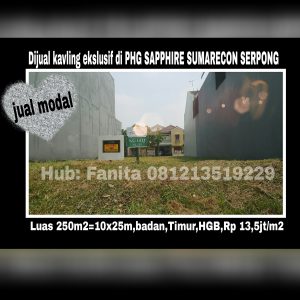 Dijual kavling di Serpong Tangerang