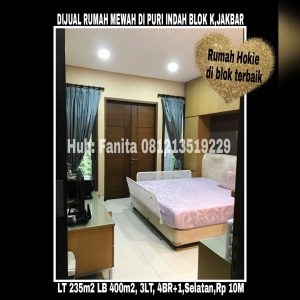 Dijual rumah di Puri Indah Jakarta Barat