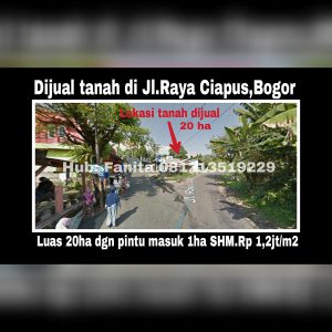 Dijual tanah di Ciapus Bogor