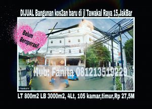 Dijual rumah di Grogol Jakarta Barat