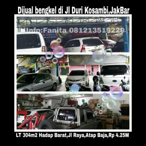 Dijual bengkel di Duri Kosambi Jakarta Barat