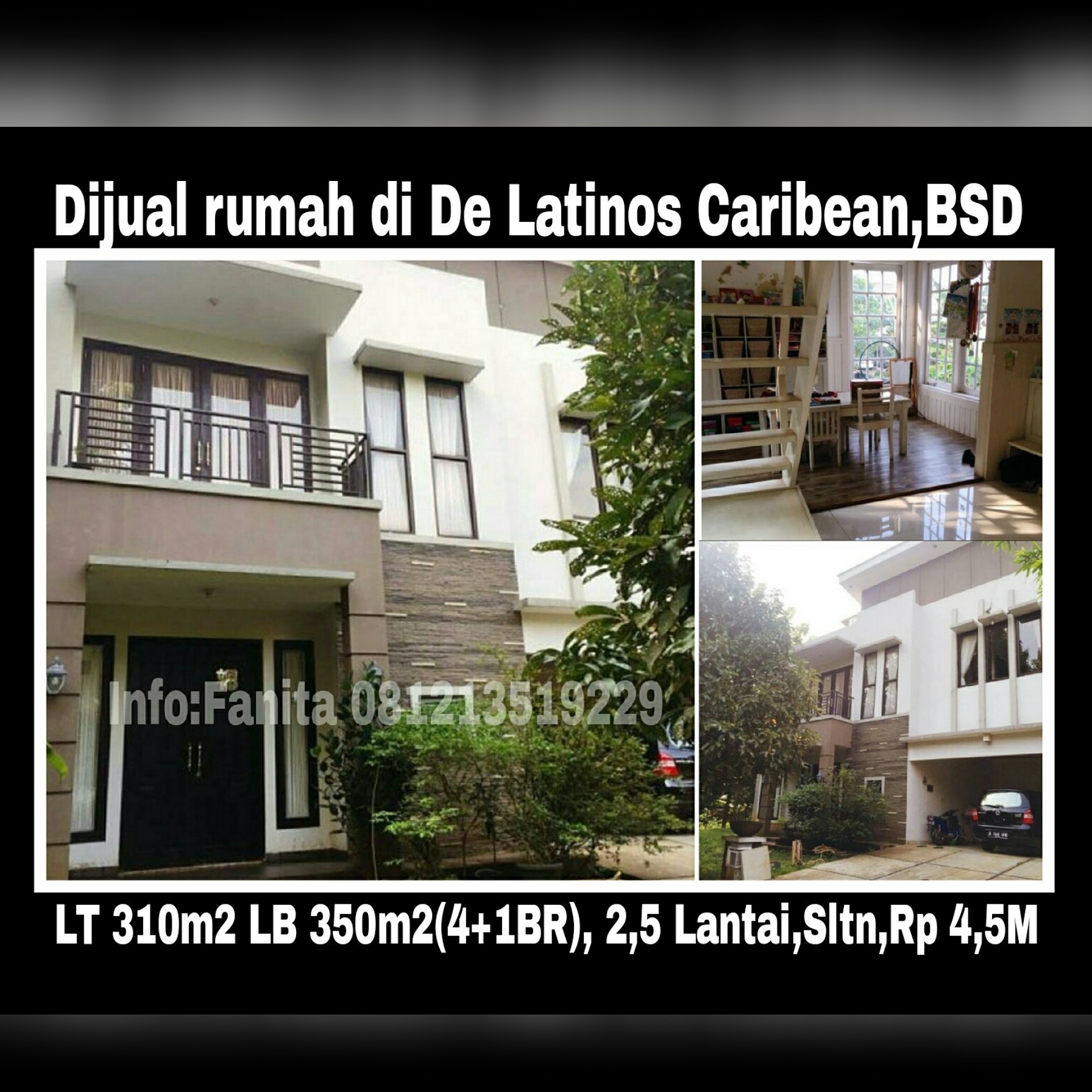 Rumah Dijual di DeLatinos Caribean BSD FAT Property
