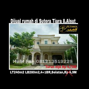 Dijual rumah di Alam Sutera Serpong Tangerang