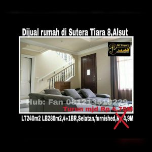 Dijual rumah di Alam Sutera Serpong Tangerang