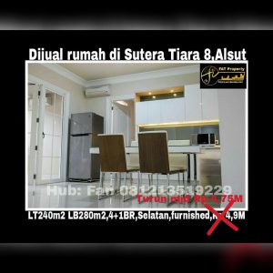 Dijual rumah di Alam Sutera Serpong Tangerang