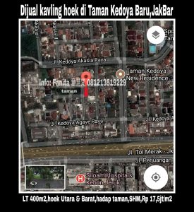 Jual Kavling Hunian di Taman Kedoya Baru Jakarta Barat