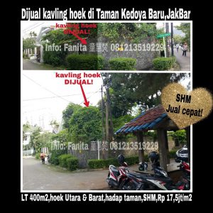 Jual Kavling Hunian di Taman Kedoya Baru Jakarta Barat