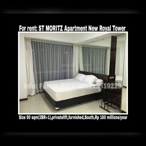 Disewakan apartment St Moritz Puri Indah Jakarta Barat
