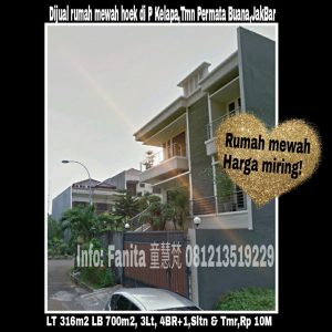 Dijual rumah di Taman Permata Buana Jakarta Barat