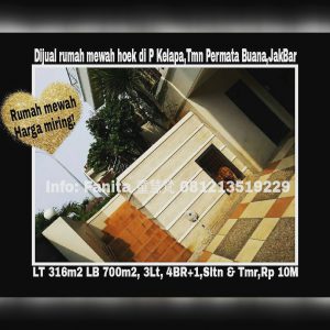 Dijual rumah di Taman Permata Buana Jakarta Barat