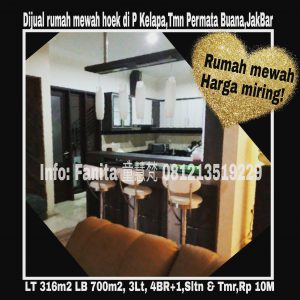 Dijual rumah di Taman Permata Buana Jakarta Barat