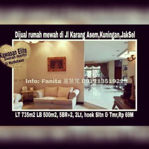 Dijual rumah di Kuningan Jakarta Selatan