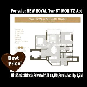Dijual apartment St Moritz Puri Indah Jakarta Barat