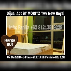 Dijual apartment St Moritz Puri Indah Jakarta Barat