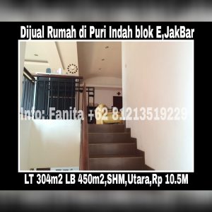 Dijual rumah mewah di Puri Indah Jakarta Barat