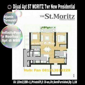 Dijual apartment St Moritz Puri Indah Jakarta Barat