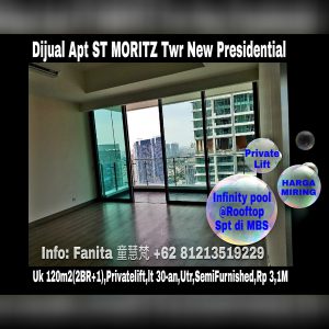 Dijual apartment St Moritz Puri Indah Jakarta Barat