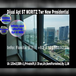 Dijual apartment St Moritz Puri Indah Jakarta Barat