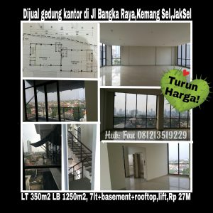 Dijual gedung kantor di Jakarta Selatan