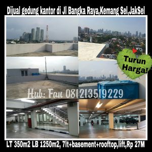 Dijual gedung kantor di Jakarta Selatan