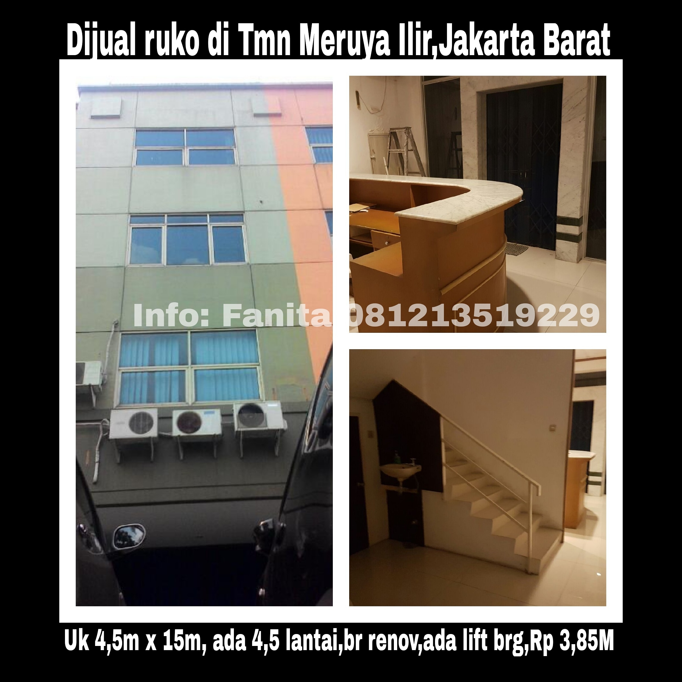 Dijual Ruko di Taman Meruya Ilir Jakbar  FAT Property