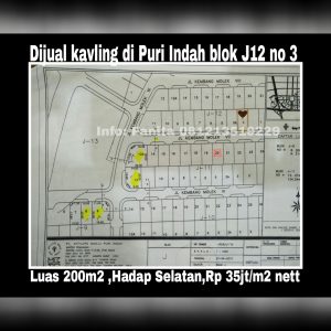 Dijual kavling di Puri Indah Jakarta Barat
