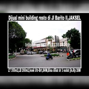 Dijual gedung resto di Jakarta Selatan