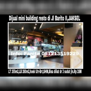 Dijual gedung resto di Jakarta Selatan