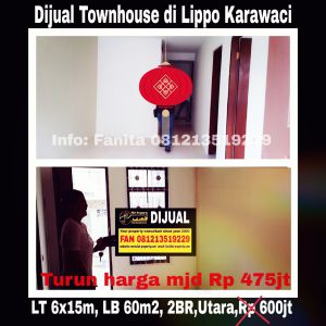 Dijual town house di Lippo Karawaci