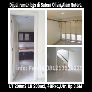 Dijual rumah di Alam Sutera Tangerang