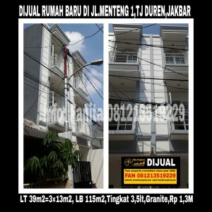 Dijual rumah di Tanjung Duren Jakarta Barat