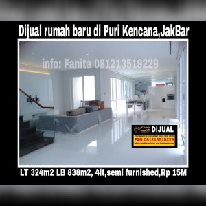 Dijual rumah baru di Puri Kencana Jakarta Barat