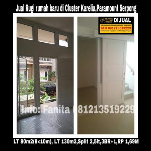 Dijual rumah di Paramount Gading Serpong Tangerang