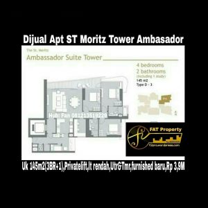 Dijual apartment St Moritz Puri Indah Jakarta Barat