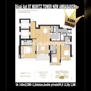Dijual apartment St Moritz Puri Indah Jakarta Barat