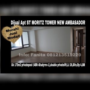 Dijual apartment St Moritz di Puri Indah Jakarta Barat