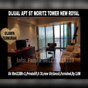 Dijual apartment St Moritz Puri Indah Jakarta Barat